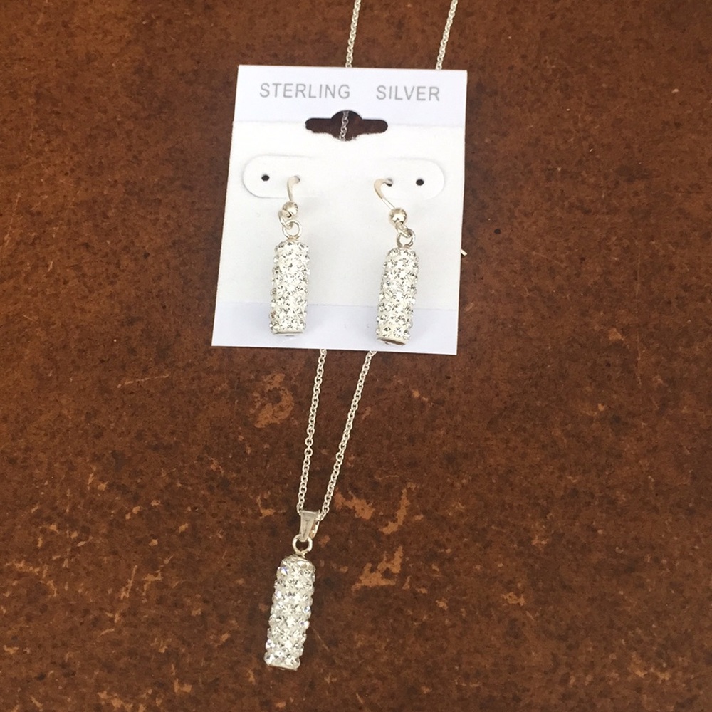 Sterling Silver Necklace & Earring Set